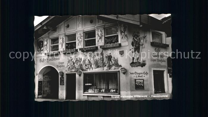 Mittenwald Bayern Bozner Weinstube Fresken