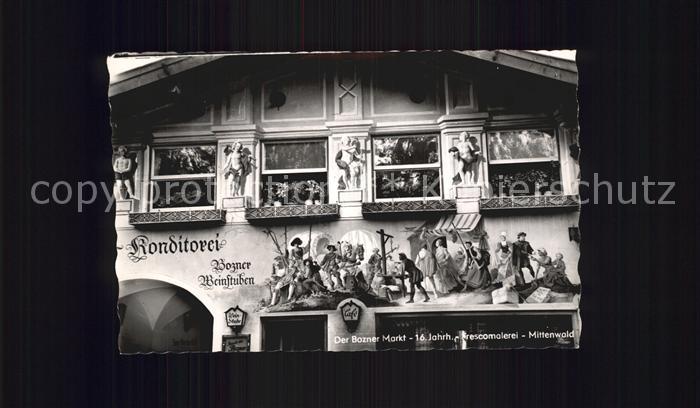 Mittenwald Bayern Der Bozner Markt Fresken