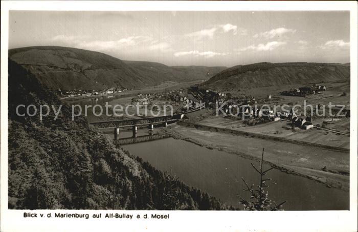 Alf Mosel Bullay Blick von Marienburg