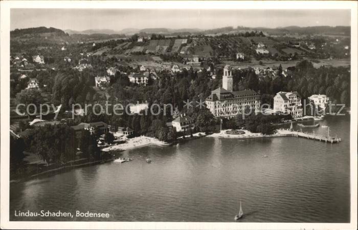Lindau Bodensee Schachen Fliegeraufnahme