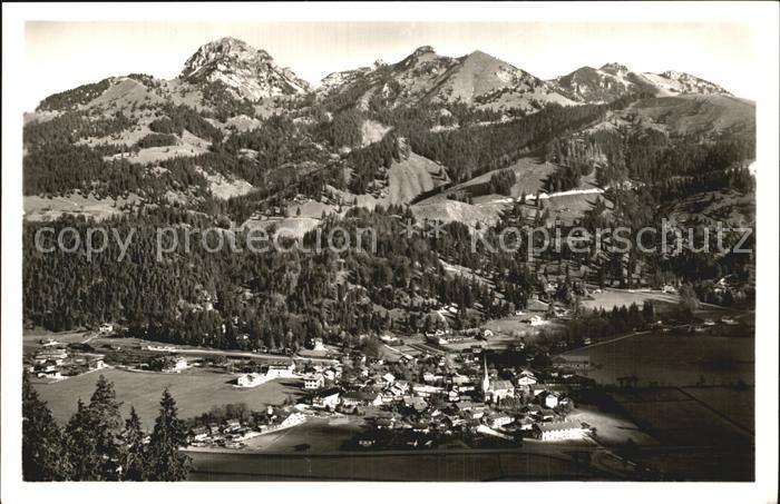 Bayrischzell Fliegeraufnahme mit Wendelstein