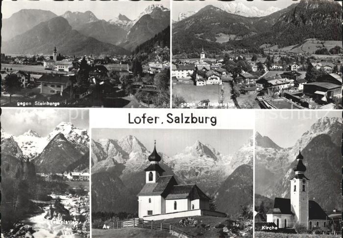Lofer Fliegeraufnahmen Steinberge Kirchen