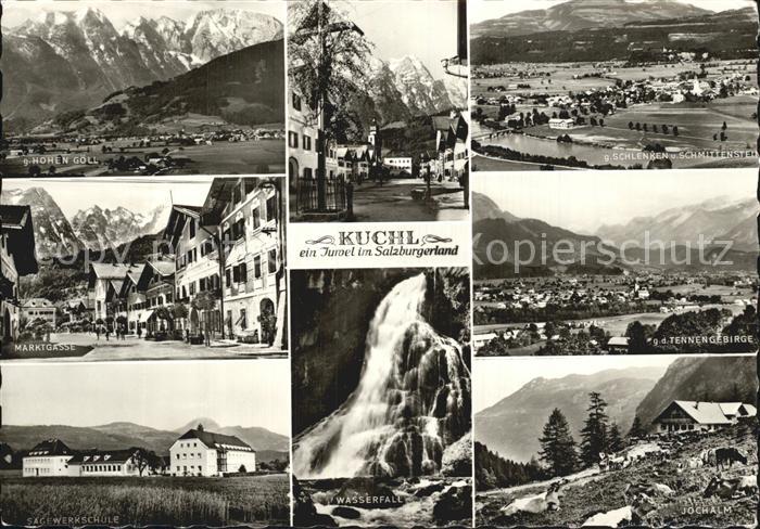 Kuchl Marktgasse Tennengebirge Jochalm Wasserfall