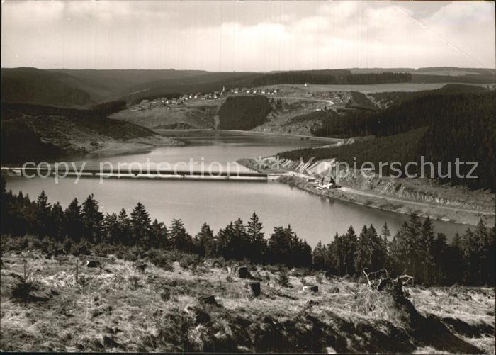 Okertalsperre mit Weisswasserbruecke