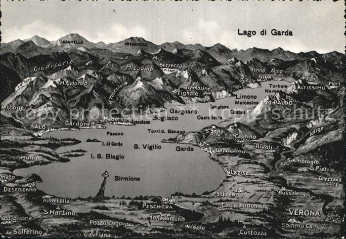 Lago di Garda Panoramakarte