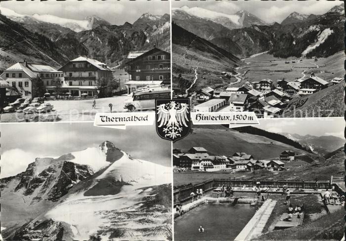 Hintertux Zillertal Fliegeraufnahme Ortspartie Freibad