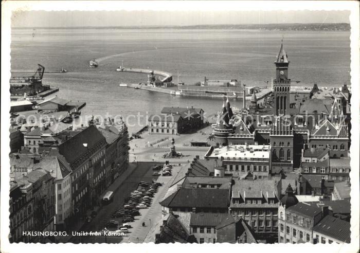 Haelsingborg Fliegeraufnahme Hafeneinfahrt