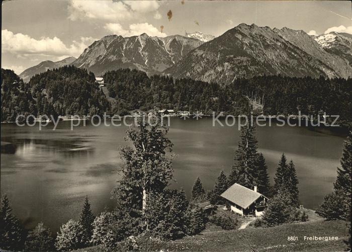 Freibergsee mit Waldhotel bei Oberstdorf
