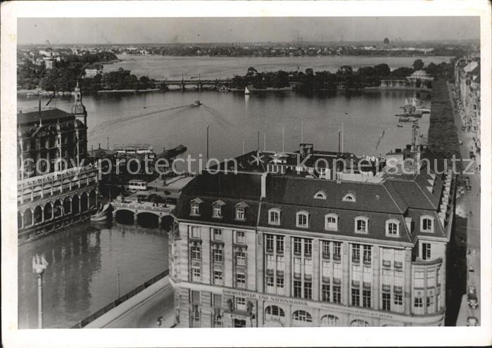 Hamburg Fliegeraufnahme Alsterpartie