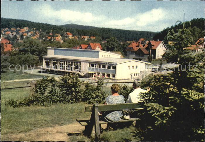 Braunlage Kurpark mit Kurhaus und Achtermann