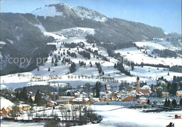 Nesselwang Allgaeu Bayern Fliegeraufnahme mit Alpspitze