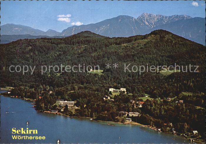 Sekirn Woerther See Fliegeraufnahme