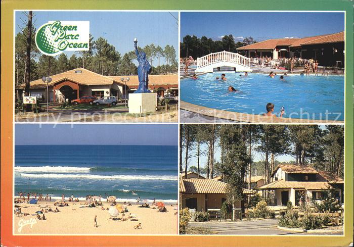Moliets Plage Freibad Strand Green Parc Ocean