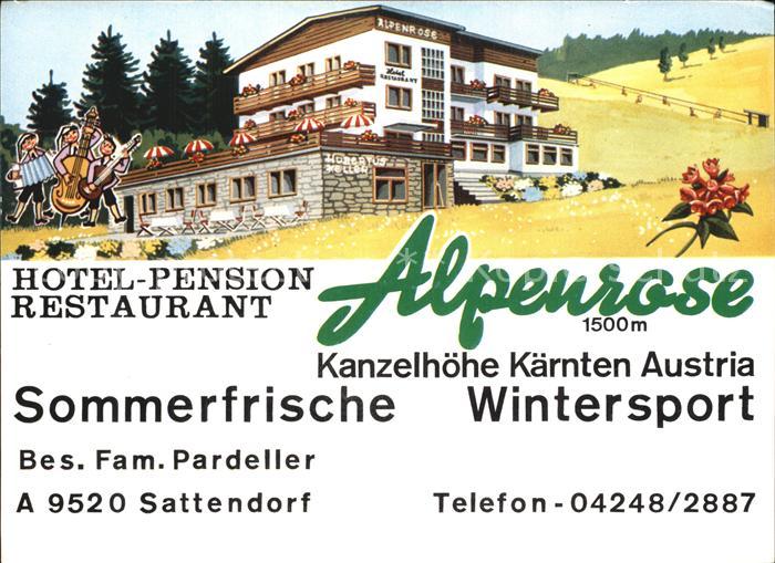 Sattendorf Hotel Pension Restaurant Alpenrose