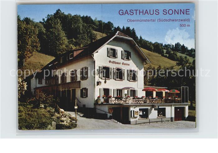 Muenstertal Schwarzwald Gasthaus Sonne