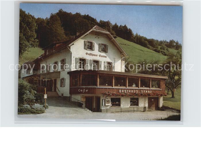 Muenstertal Schwarzwald Gasthaus Sonne