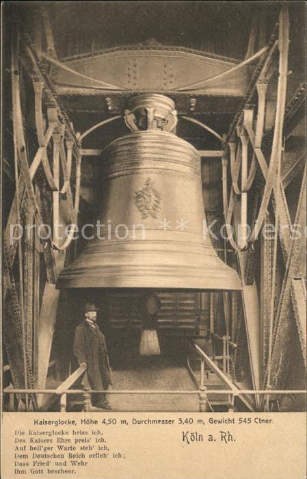 Kirchenglocke Churchbell Cloche Eglise Kaiserglocke Koeln am Rhein