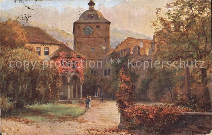 Hoffmann Heinrich Schloss Heidelberg Wartturm Ludwigsbau Ruprechtsbau