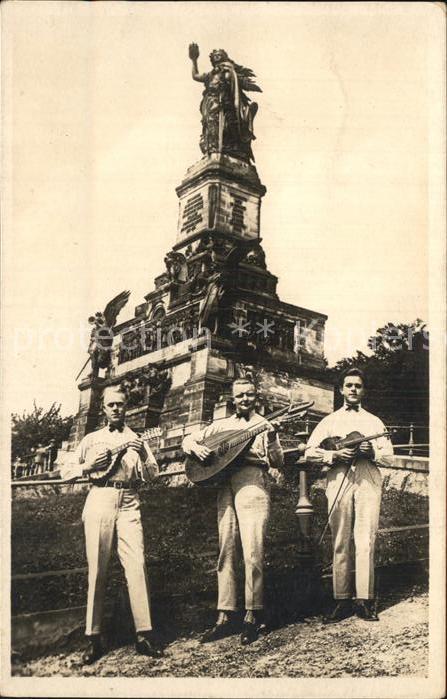 Niederwalddenkmal Musikanten Geige Laute
