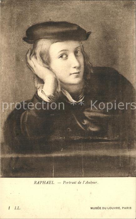Kuenstlerkarte Raphael Portrait de l'Auteur