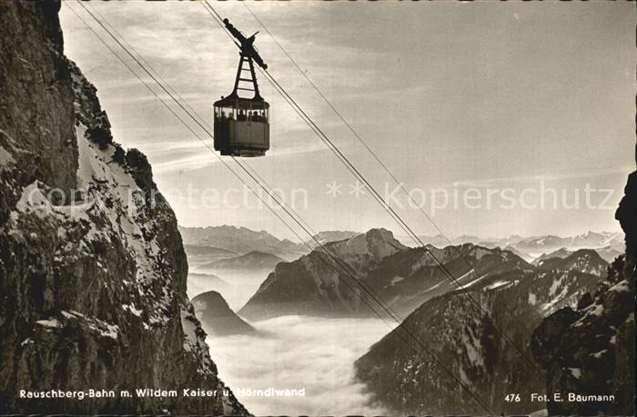Seilbahn Rauschberg Wilder Kaiser Hoerndlwand