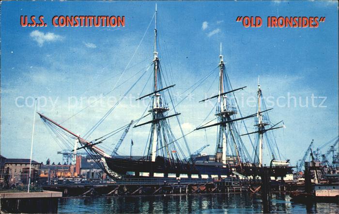 Segelschiffe U.S.S. Constitution Old Ironsides Navy Yard Boston