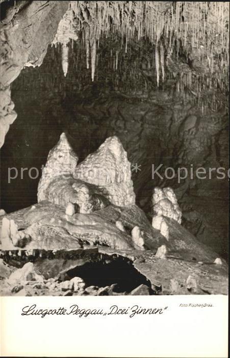 Hoehlen Caves Grottes Lurgrotte Peggaz Drei Zinnen