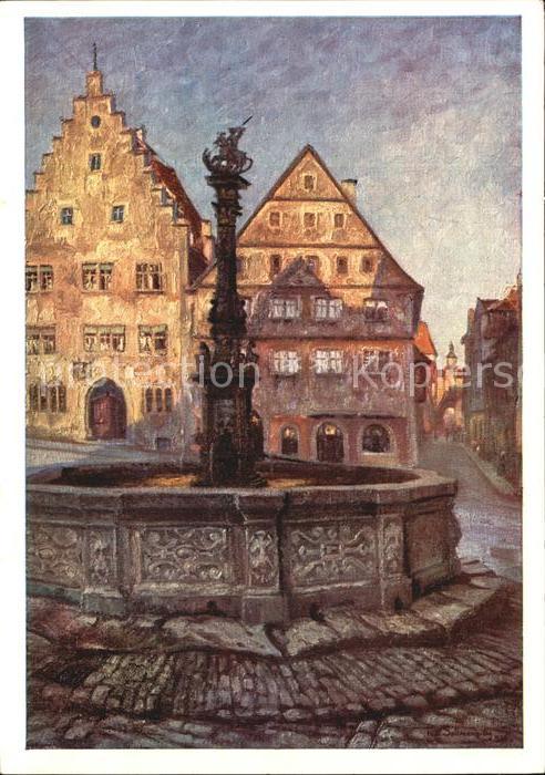 Sollmann Paul Rothenburg Tauber St. Georgs- oder Herterichbrunnen