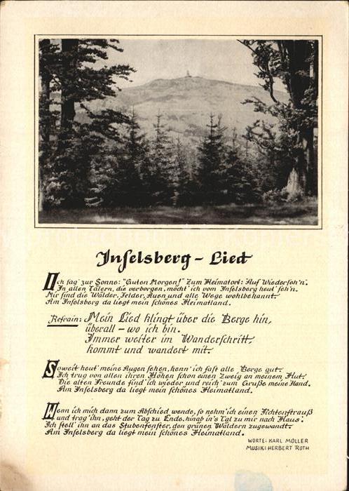 Liederkarte Inselsberg-Lied Karl Mueller