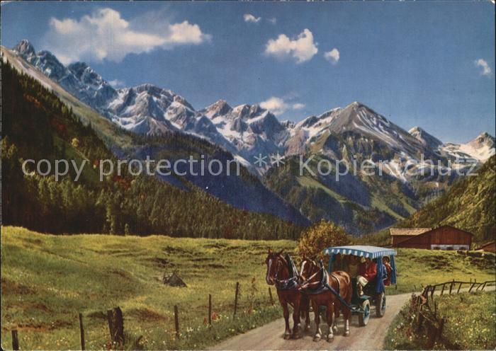Pferdekutschen Stellwagen Birgsautal