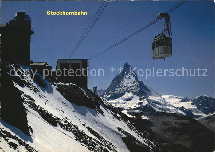Seilbahn Stockhorn Zermatt Matterhorn