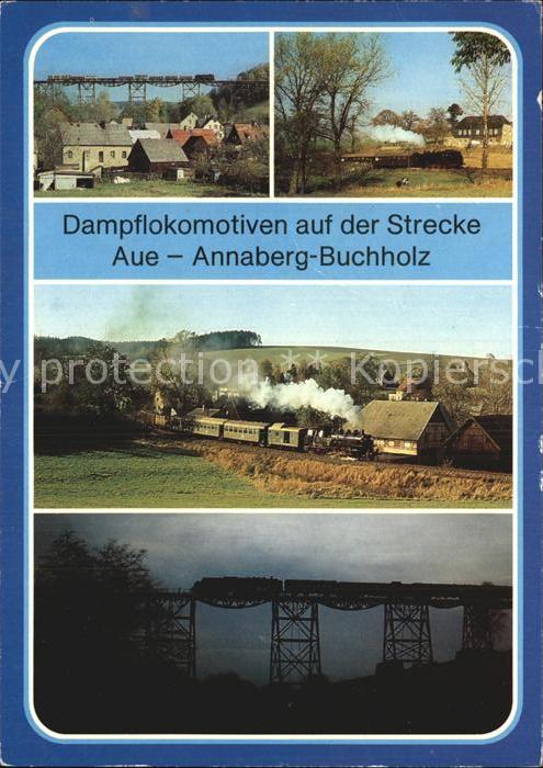 Lokomotive Dampflokomotiven Strecke Aue Annaberg-Buchholz Markersbach