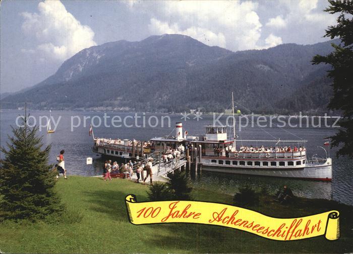 Dampfer Seitenrad Achensee 100 Jahre Achenseeschifffahrt Scholastika