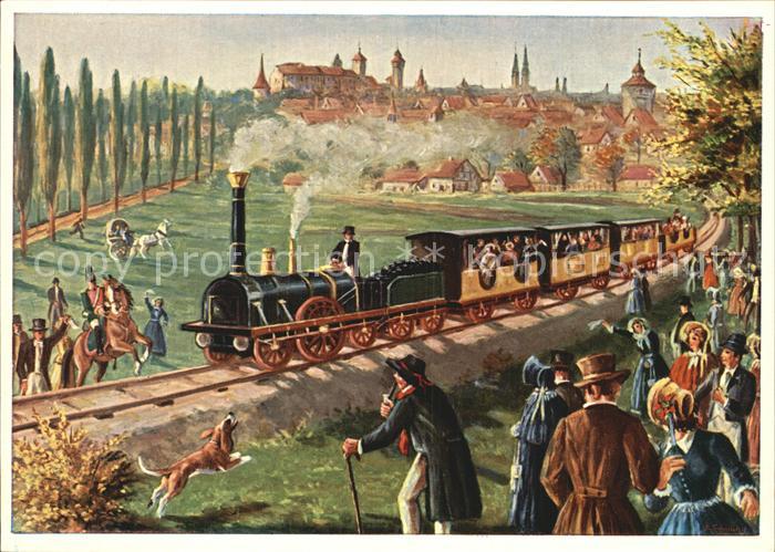 Lokomotive Erste Deutsche Eisenbahn Nuernberg Fuerth 1835