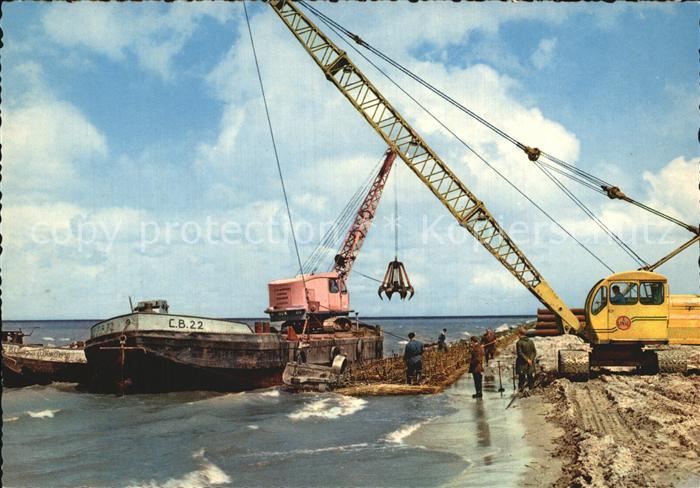 Schiffe Ships Navires Schiffkran Harderwijk Zuiderzeewerke