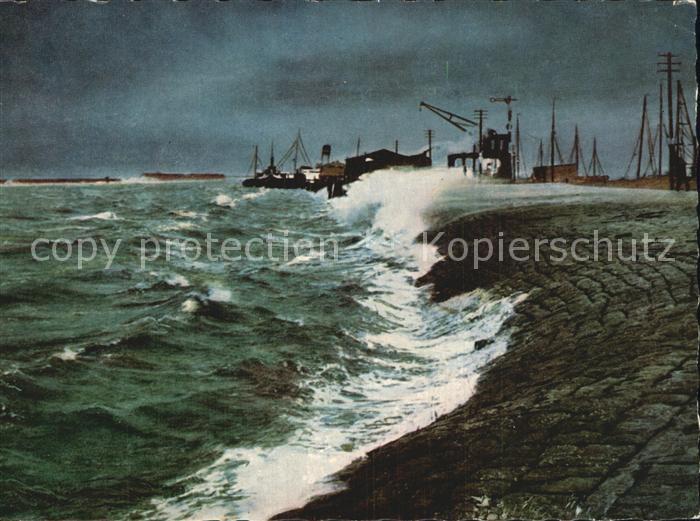 Norddeich Ostfriesland Sturmflut