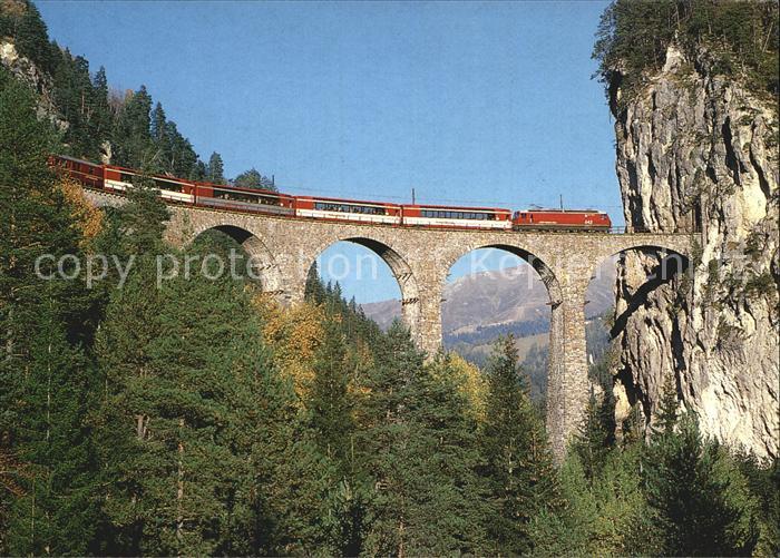 Eisenbahn Glacier-Express B Landwasserviadukt