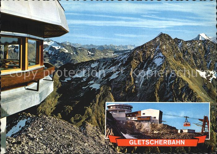 Seilbahn oetztaler Gletscherbahn Bergstation Gaislachkogl oetztal