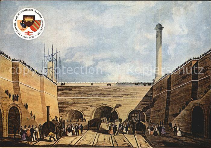 Lokomotive Liverpool and Manchester Railway Entrance Crown Street