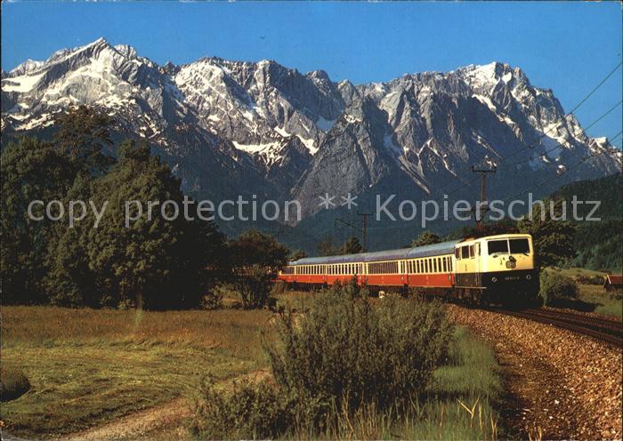 Eisenbahn Intercity Wettersteingebirge Zugspitzgruppe