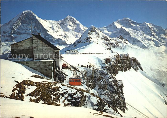 Seilbahn Wengen-Maennlichen Tschuggen Eiger Moench Jungfrau