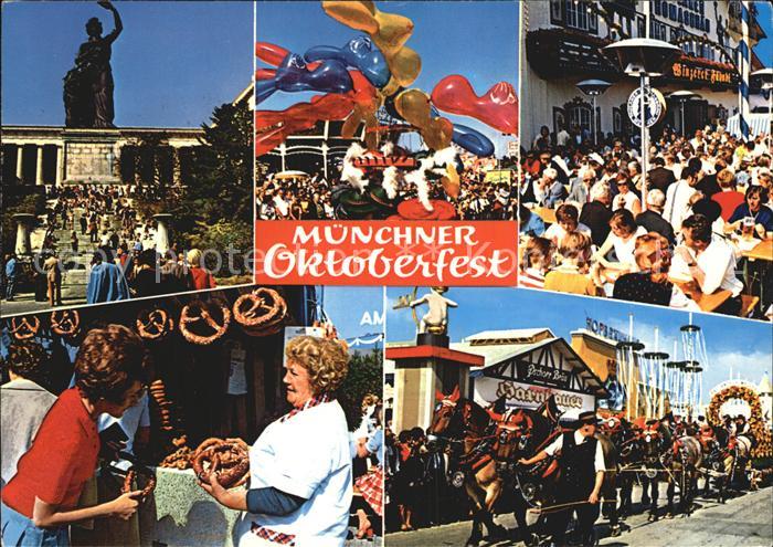 Oktoberfest Muenchen Brauerei-Pferdegespann