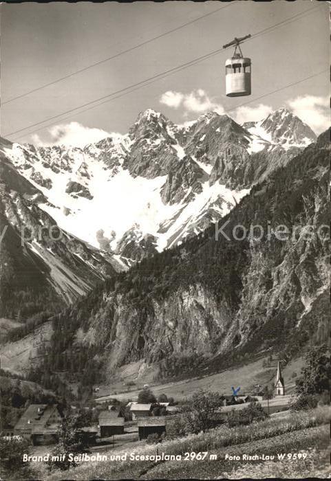 Seilbahn Brand Scesaplana Foto-Risch-Lau-Nr. W 9599
