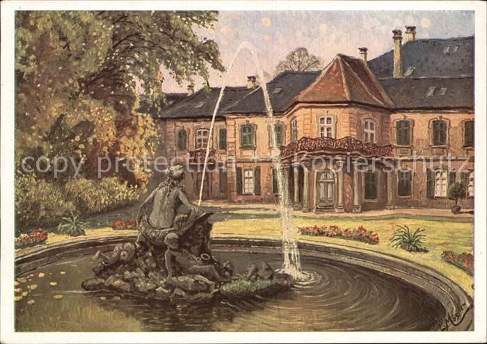 Moessler L. Bayreuth Neues Schloss vom Hofgarten