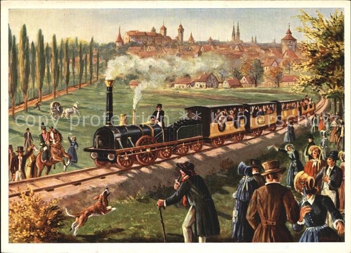 Lokomotive Erste deutsche Eisenbahn Nürnberg Fürth