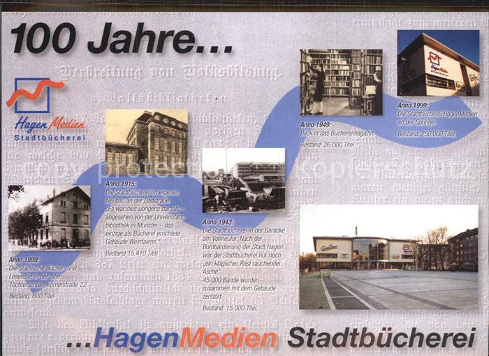 Bibliothek Library 100 Jahre Hagen Medien Stadtbuecherei