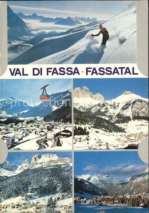 Dolomiti Val di Fassa Seilbahn Ski