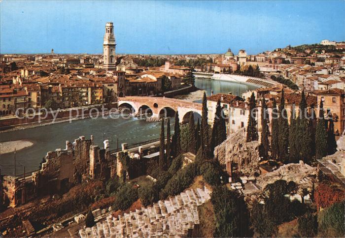 Verona Veneto Bruecke Hl Georg Kirche