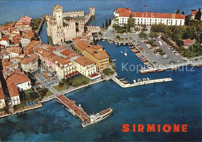 Sirmione Lago di Garda Fliegeraufnahme