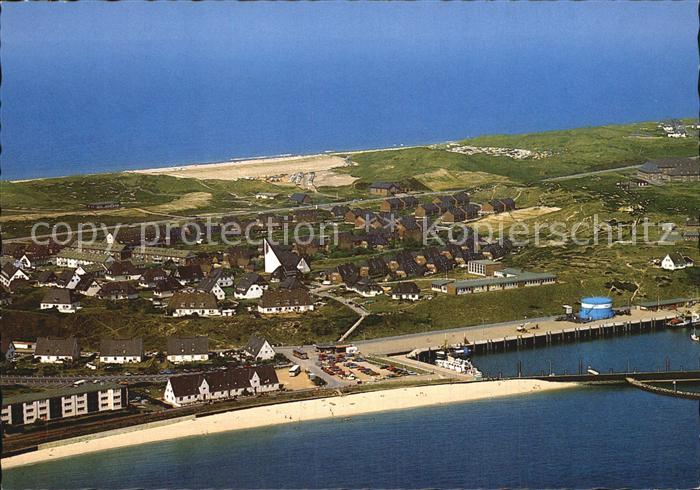 Hoernum Sylt Fliegeraufnahme Wattenmeer Hafen